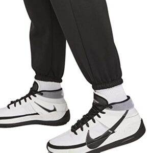 Nike Therma Men's Basketball Pants, Style: DM0995 (as1, Alpha, s, Regular, Regular, Black/White, Small, Loose)