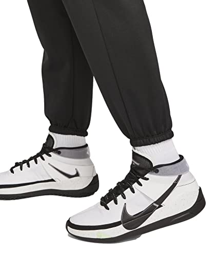 Nike Therma Men's Basketball Pants, Style: DM0995 (as1, Alpha, s, Regular, Regular, Black/White, Small, Loose)