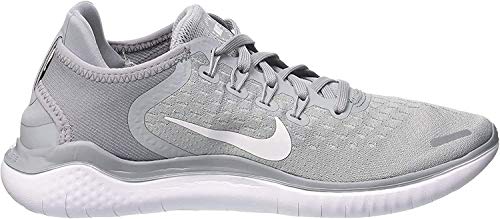 Nike Women's Free RN 2018 Running Shoe (8.5 M US, Wolf Grey/White/Volt)