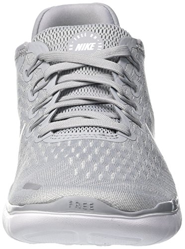 Nike Women's Free RN 2018 Running Shoe (8.5 M US, Wolf Grey/White/Volt)