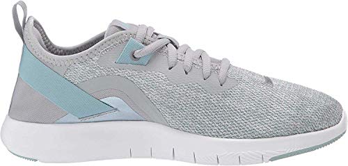 Nike Women's Flex Trainer 9 Cross, Wolf Grey/Pure Platinum-Ocean Cube-White, 7.5 Regular US