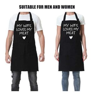 Fairy's Gift Funny Husband Apron - Mens Naughty Anniversary, Fathers Day, Birthday Gifts for Husband - Naughty Gifts for Him, Husband Gifts from Wife - Best Husband Anniversary, Manly Gifts for Men