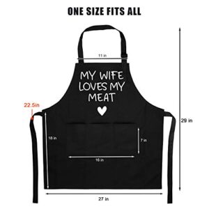 Fairy's Gift Funny Husband Apron - Mens Naughty Anniversary, Fathers Day, Birthday Gifts for Husband - Naughty Gifts for Him, Husband Gifts from Wife - Best Husband Anniversary, Manly Gifts for Men