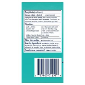 Vicks Sinex SEVERE, Nasal Spray, Original Sinus Decongestant for Fast Relief of Cold & Allergy Congestion, Sinus Pressure Relief, 0.5 Fl. Oz (Pack of 4)