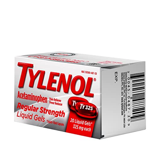 Tylenol Regular Strength Liquid Gels, 20 Count