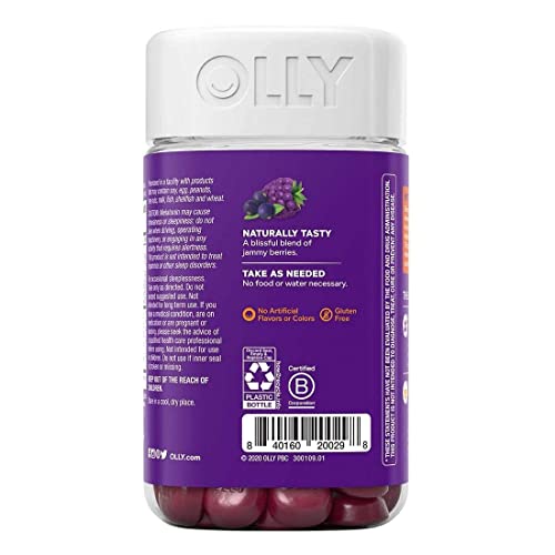 Olly Immunity Sleep Gummy, Melatonin, Elderberry, Echinacea, Zinc and Vitamin C, Sleep Aid (80 Gummies)