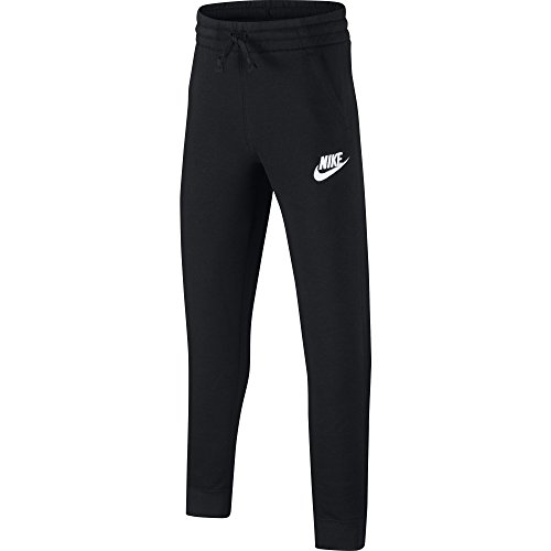 NIKE Sportswear Boys' Club Fleece Joggers, Black/Black/White, Medium