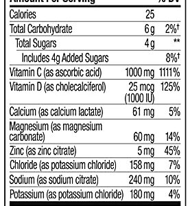 OLLY Immunity + Electrolytes Powder, Immune & Hydration Support, Vitamin C, D, Zinc, Drink Mix, Citrus Peach - 10 Count