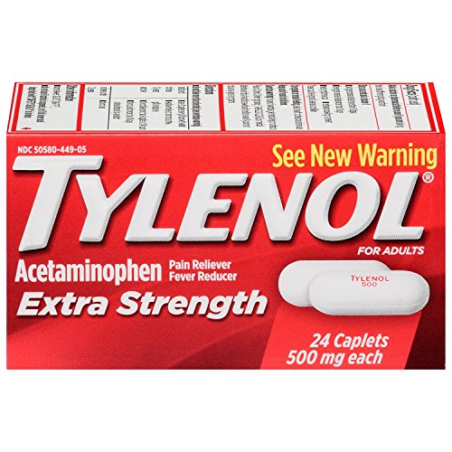 TYLENOL Extra Strength Acetaminophen 500 mg Caplets 24 each