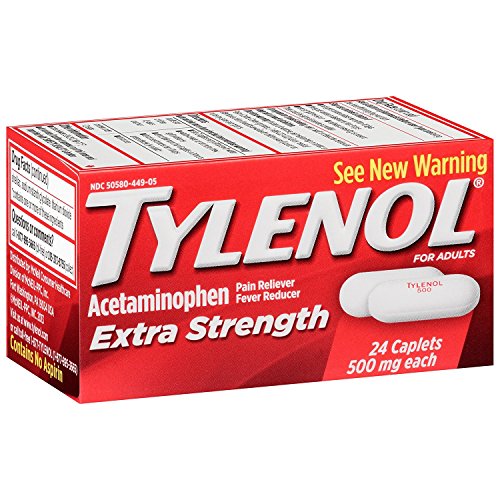 TYLENOL Extra Strength Acetaminophen 500 mg Caplets 24 each