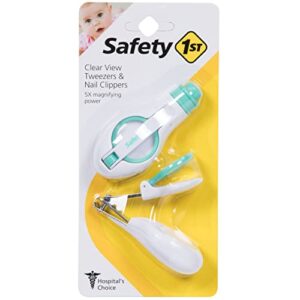 safety 1st clear view tweezer and nail clipper combo , 2 piece set