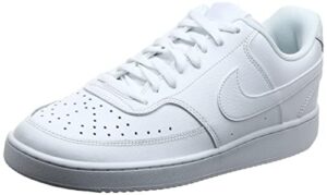 nike men’s court vision low sneaker, white/whiteblack, 13 regular us