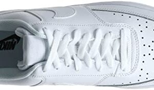 Nike Men's Court Vision Low Sneaker, White/Whiteblack, 13 Regular US