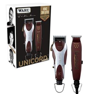 Wahl Professional 5 Star Unicord Combo with Corded Magic Clip Clipper and Razor Edger Trimmer for Professional Barbers and Stylists