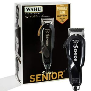 wahl professional 5 star series senior clipper #8545 – great for professional stylists and barbers – v9000 electromagnetic motor – aluminum housing