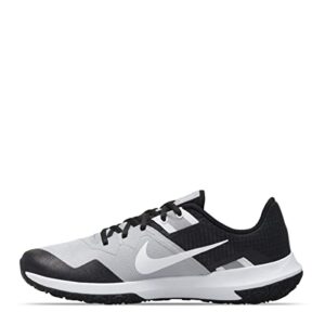 nike men’s training sneaker, lt smoke grey/white-black, 11