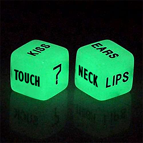 Glow in The Dark Love Dice- for Couple, Anniversary, Valentines Day, Gift for Him,Her,Husband,Wife