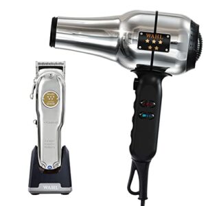 Wahl Professional | Senior Metal Clipper Metal Edition and Barber Dryer with Concentrated Air Flow