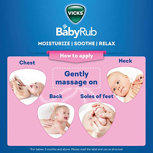 Vicks BabyRub Soothing Vapour Ointment for Babies (25 ml - 0.85 oz) Made in India