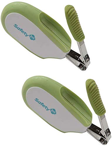 Safety 1st Steady Grip Infant Nail Clipper (Colors May Vary) (Pack of 2)