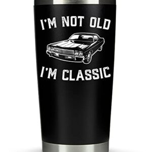 KLUBI Birthday Gifts for Men - 20oz Tumbler Mug - Funny Gift Idea for Husband, Grandpa, Dad, Father, Him, From Daughter, Son, 30th, 40th, 50th, 60th, 70th, 80th