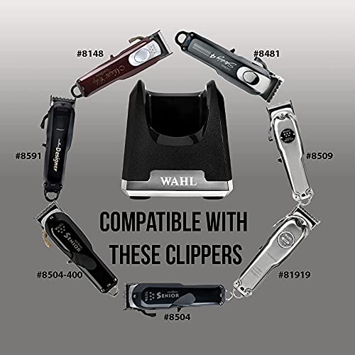 Wahl Professional - Premium Weighted Charging Stand #3801 - Compatible with All Wahl, Sterling, and 5-Star Cord/Cordless Clippers - Has Cord Rotation Feature