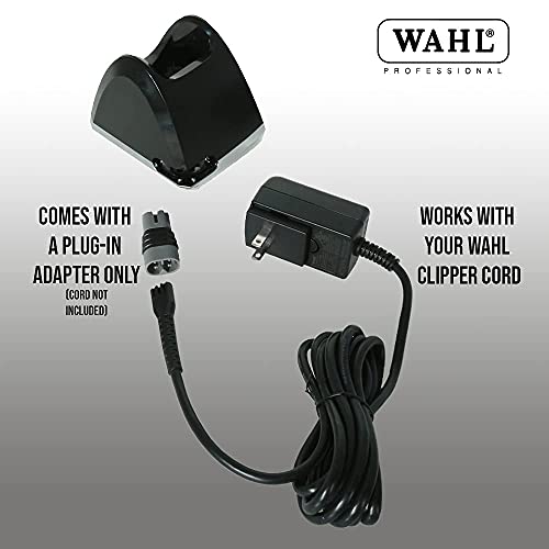 Wahl Professional - Premium Weighted Charging Stand #3801 - Compatible with All Wahl, Sterling, and 5-Star Cord/Cordless Clippers - Has Cord Rotation Feature