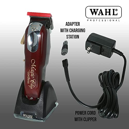 Wahl Professional - Premium Weighted Charging Stand #3801 - Compatible with All Wahl, Sterling, and 5-Star Cord/Cordless Clippers - Has Cord Rotation Feature