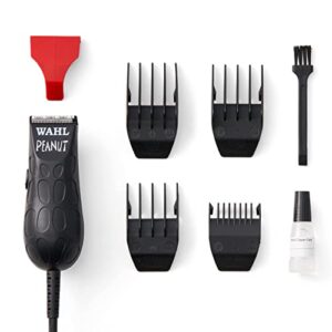 Wahl Professional Black Peanut Hair and Beard Clipper Trimmer with a Powerful Rotary Motor for Professional Barbers and Stylists - Model 8655-200