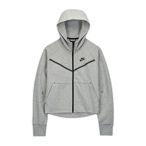 nike sportswear tech fleece windrunner dark grey heather/black lg