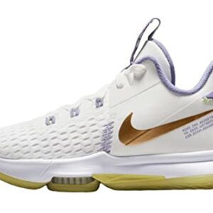 Nike Lebron Witness CQ9380-102 Mens Basketball Shoes (Summit White/MTLC Bronze)
