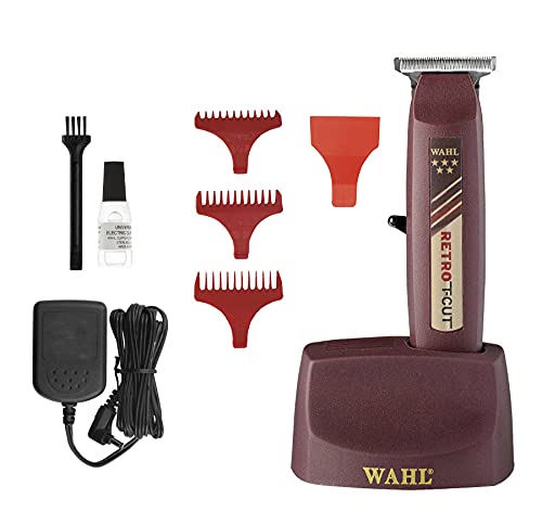 Wahl Professional- 5 Star Series Cordless Retro T-Cut Trimmer #8412 Great for Professional Stylists and Barbers 60 Minute Run Time
