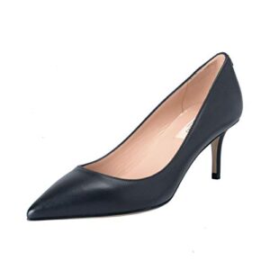 valentino women’s black leather classic heeled pumps shoes sz us 6 it 36