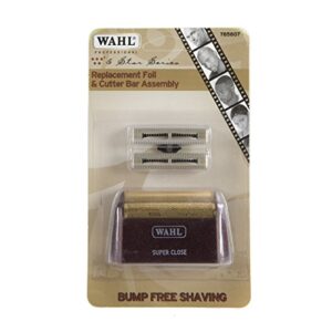 Wahl Professional 5 Star Series Shaver Shaper Replacement Super Close Gold Foil and Cutter Bar Assembly, Super Close Shaving for Professional Barbers and Stylists - Model 7031-100…