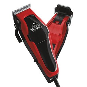 wahl clipper clip ‘n trim 2 in 1 hair cutting corded clipper/trimmer kit with self sharpening blades – model 79900-1501p