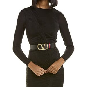 Valentino Vlogo 40Mm Reversible Leather Belt, 80, Black