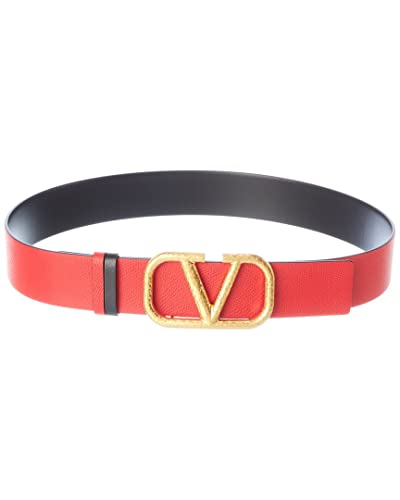 Valentino Vlogo 40Mm Reversible Leather Belt, 80, Black