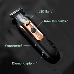 Dollar Shave Club | Double Header Electric Trimmer | Electric Razor with a Beard Trimmer Head & Separate Body Grooming Head | Waterproof Body Shaver & Beard Trimmer, Black