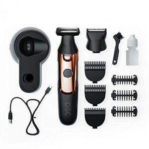 Dollar Shave Club | Double Header Electric Trimmer | Electric Razor with a Beard Trimmer Head & Separate Body Grooming Head | Waterproof Body Shaver & Beard Trimmer, Black