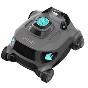 aiper elite pro cordless robotic pool cleaner, wall-climbing automatic pool vacuum cleaner, 120 mins running time and fast charging, ideal for above & in-ground swimming pools up to 60 feet