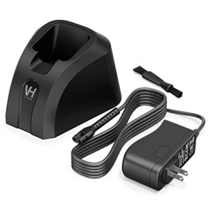 vhbw for wahl charging stand 3801 with ac adapter, replacement wahl magic clip cordless charger stand for wahl magic clip 8148/8481/8591/81919/8509/8504-400/8504