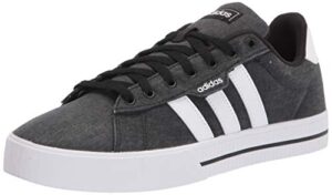 adidas men’s daily 3.0 skate shoe, core black/cloud white/core black, 10.5