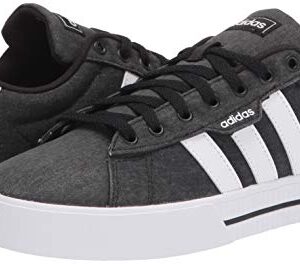 adidas Men's Daily 3.0 Skate Shoe, Core Black/Cloud White/Core Black, 10.5