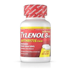 tylenol 8 hour arthritis pain 650 milligrams 100 count bottles (pack of 2)