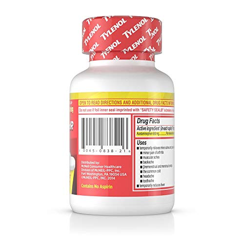 Tylenol 8 Hour Arthritis Pain 650 Milligrams 100 Count Bottles (Pack of 2)