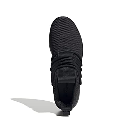 adidas mens Lite Racer Adapt 3.0 Running Shoe, Black/Grey, 12 US
