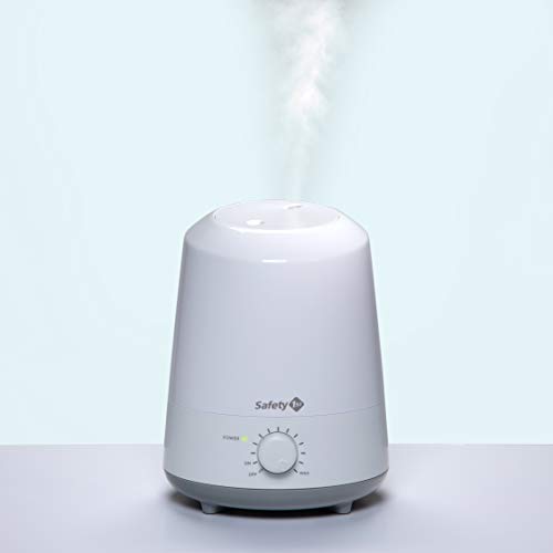 Safety 1st Stay Clean Humidifier, Ultrasonic Mist, One Gallon Easy to Fill Tank, LED Light, and Filter Free