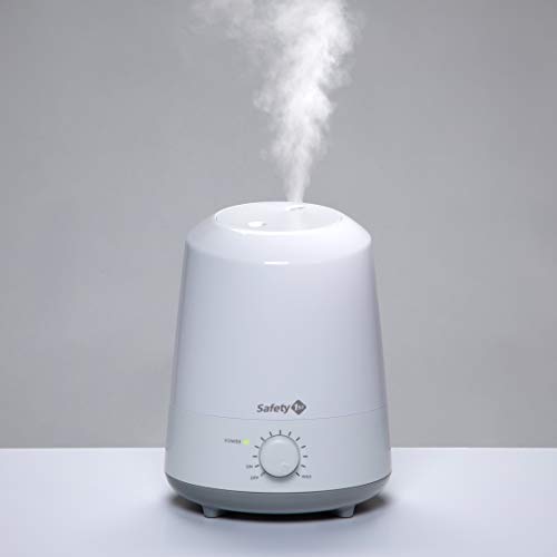 Safety 1st Stay Clean Humidifier, Ultrasonic Mist, One Gallon Easy to Fill Tank, LED Light, and Filter Free