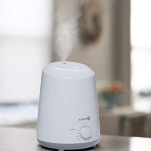 Safety 1st Stay Clean Humidifier, Ultrasonic Mist, One Gallon Easy to Fill Tank, LED Light, and Filter Free