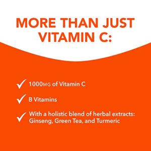 Vicks Super C Energize and Replenish* Daytime Daily Supplement with Vitamin C, B Vitamins Plus a Blend of Herbal Extracts, Coated to be Easy to Swallow, from The Makers of Vicks, 28ct